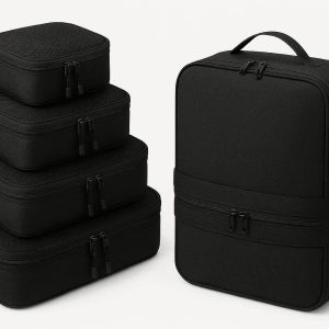 1 Compression Packing Cubes Expandable Travel Luggage Organizer Set for Carry On Suitcase Bags