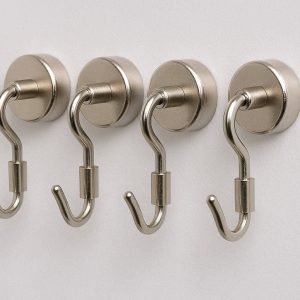 11 Magnetic Hooks Neodymium Rare Earth Magnet Hangers for Refrigerator Cruise Cabin Whiteboard