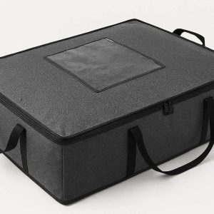 23 Oxford Fabric Underbed Storage Bag Heavy Duty Waterproof Clothes Pouch with Three Handles