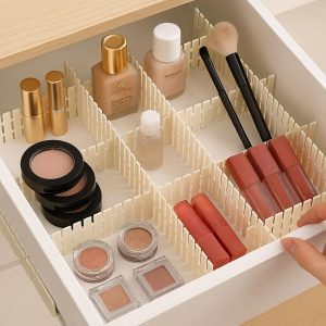 27 DIY Plastic Grid Drawer Dividers Interlocking Separator Storage Lattice for Makeup Cosmetic Desk