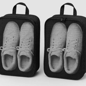 3 Mesh Travel Shoe Bags Large Waterproof Footwear Organizer Pouch with Sturdy Zipper Closure